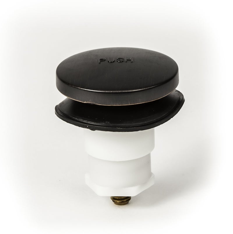 PermaFLOW Universal Toe Touch (Tip Toe, Foot Actuated) Bath Tub/Bathtub Drain Stopper Includes 3/8" and 5/16" Fittings - Image 2